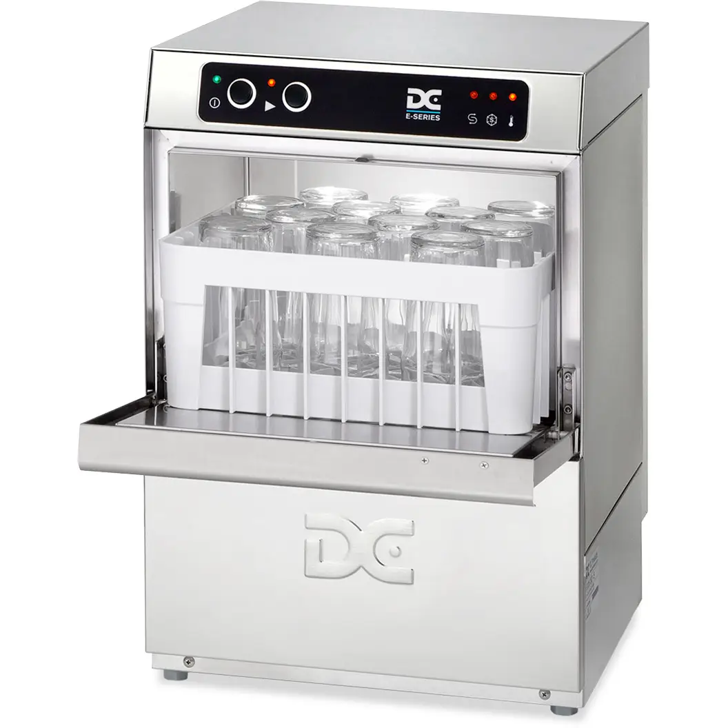 DC EG35 Economy Range 350mm Basket Frontloading Commercial Glasswasher, 12 Pint Capacity