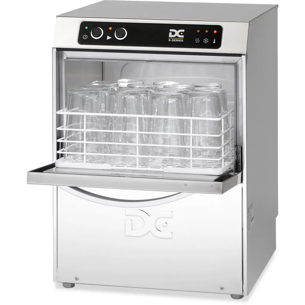 DC SG35 Standard Range 350mm Basket Frontloading Commercial Glasswasher, 14 Pint Capacity