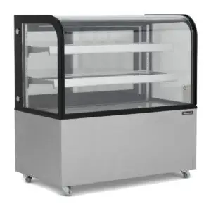 BLIZZARD 1.5m Curved Glass Low Height Merchandiser