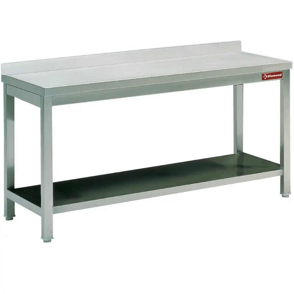 Diamond TL861A Work Table With Undershelf + Rear Edge