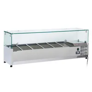 Diverso WR-SY15-V3 Refrigerated structure 5 x GN 1/3 & 1x GN 1/2 -150 mm, with sneezeguard