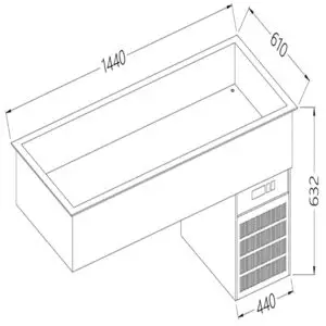 Diamond DI/RCX15-P Refrigerated Basin Element 4X Gn 1/1