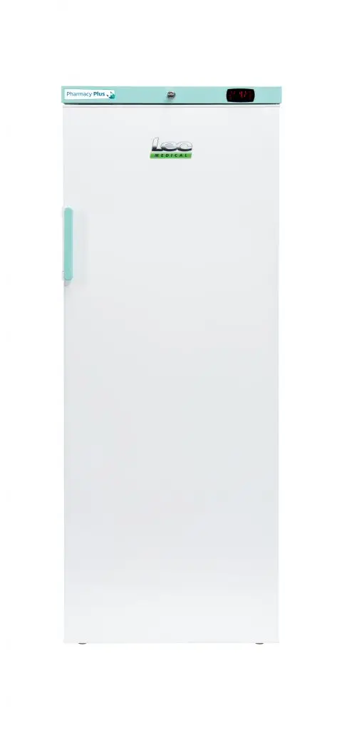 LEC Medical PPSR310BT Solid Single Door Pharmacy Plus Bluetooth Enabled Upright Refrigerator, 310 Litres