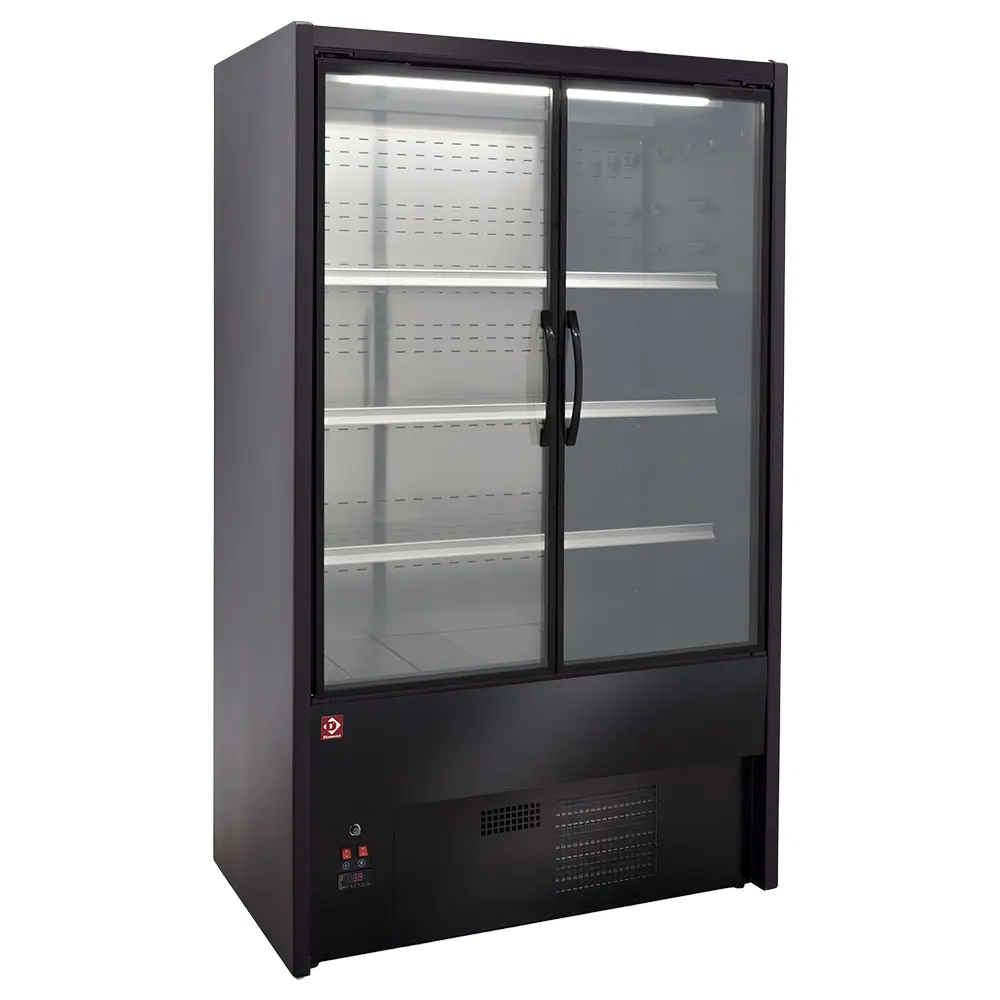 Diamond DS12/B5-P9B Ventilated refrigerated wall element, swing doors - BLACK