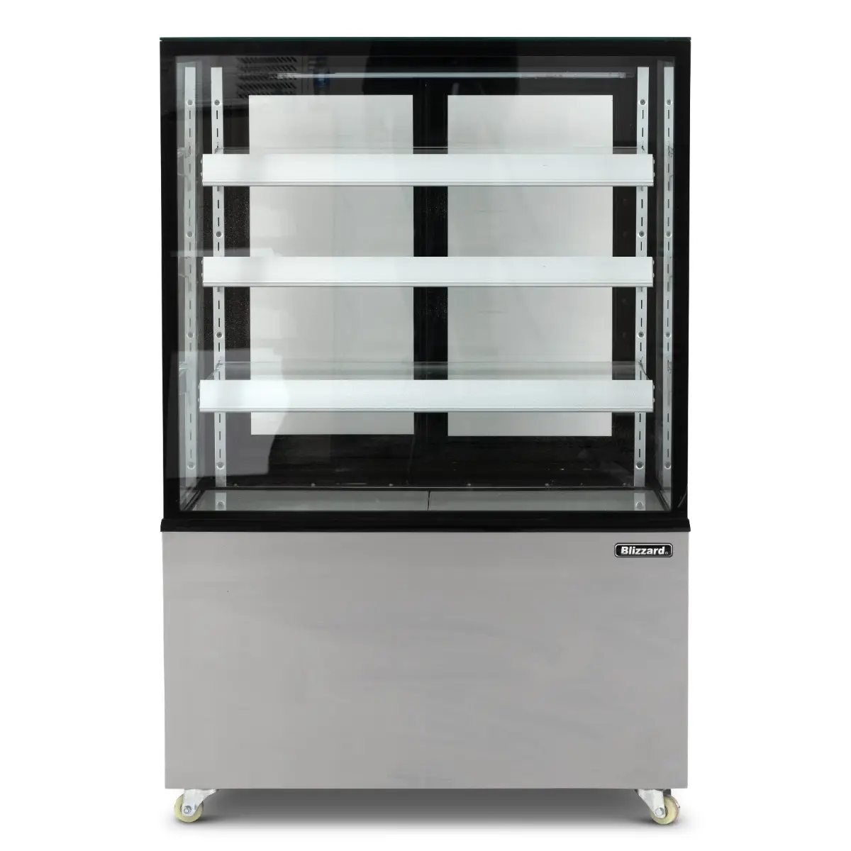 BLIZZARD 90cm Triple Tier Heated Flat Glass Display Unit - Image 2