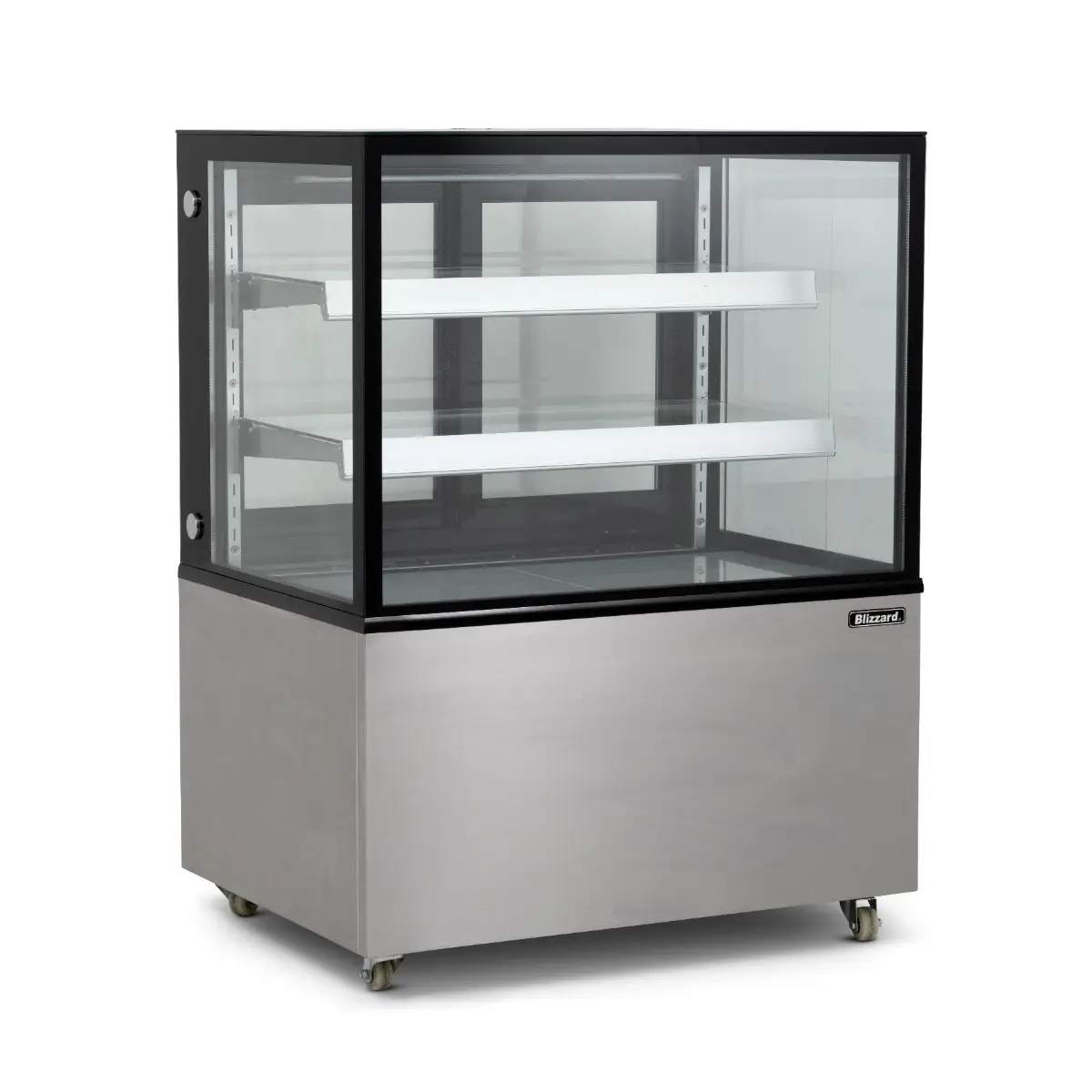 BLIZZARD 1.2m Double Tier Refrigerated Flat Glass Display Unit