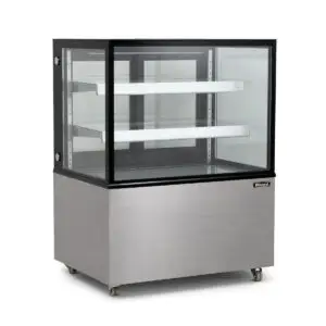 BLIZZARD 1.5m Double Tier Refrigerated Flat Glass Display Unit