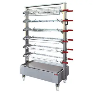 Diamond CPB-CM Trolley With Structure For Putting 12 Chicken Spits