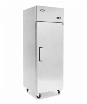Atosa YBF9206GR Slimline Single Door Upright Fridge, 410 Litres