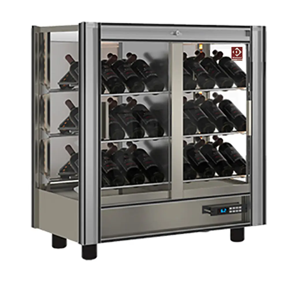 Diamond PVV-2-R6 Modulable Refrigerated Wine Cooler, 42 Wine Bottles