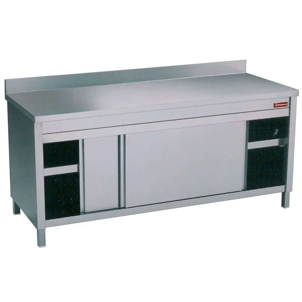 Diamond TA106A/M Table on neutral cupboard 2 sliding doors + bord