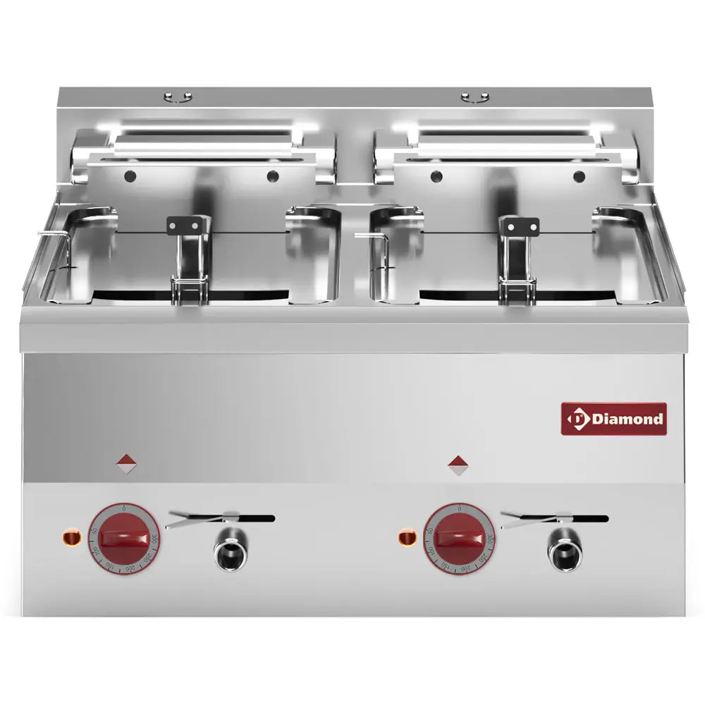 Diamond E60/F20-6T-9_9KW-N Double Basket Countertop Electric Fryer, 18kW