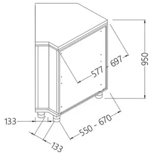 Diamond CN45X/5 Neutral Back Angle - Closed 45°