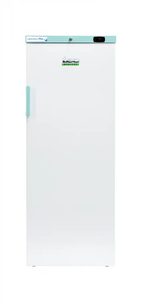 LEC Medical LSFSR310BT-UK-ATEX Solid Single Door Laboratory Plus Bluetooth Enabled Upright Refrigerator, 310 Litres