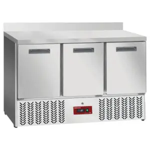 Diamond SA36-X3D 3 Door Refrigerated GN 1/1 Counter w/ Backsplash