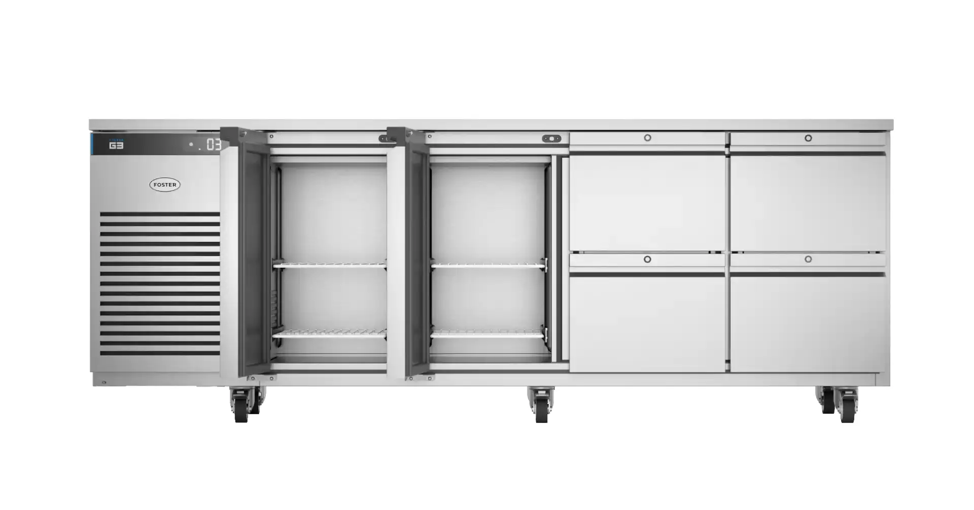 Foster EP1/4H/43-312 EcoPro G3 2 Door & 4 Drawer Refrigerated Counter, 585 Litres - Image 4