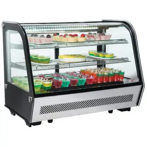 Diverso WR-DR16-B6 Refrigerated table display case, 3 levels, curved glass