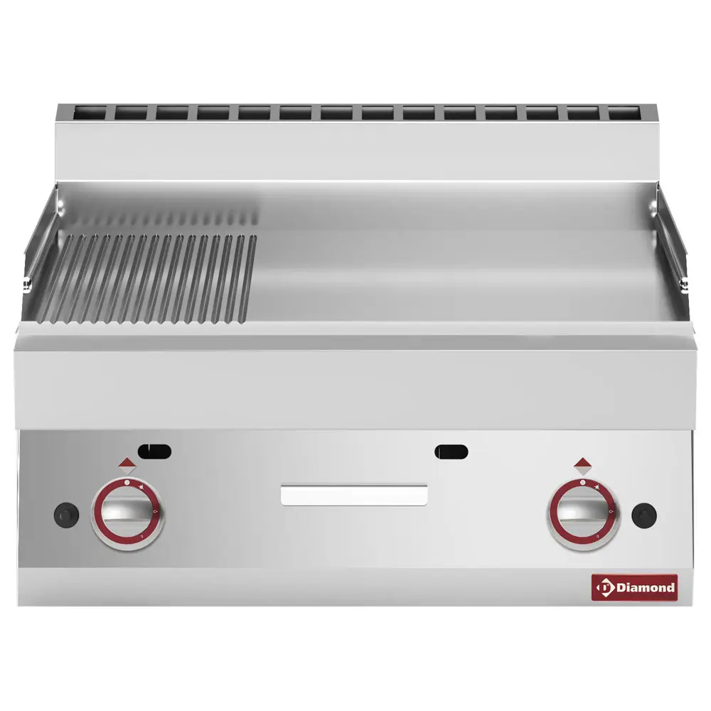 Diamond G65/PM7T-N 2/3 Smooth 1/3 Grooved Gas Cooking Plate