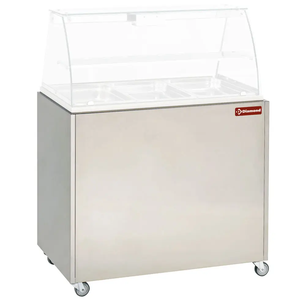 Diamond MEX-RG3 Stainless Steel Board, Support For Display Vbe-311 On Castors