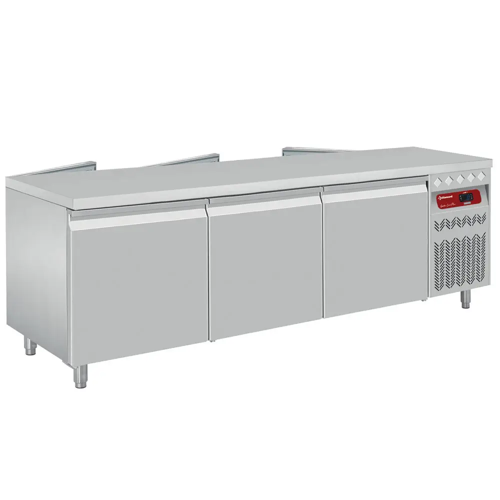 Diamond DT249/33-P9 Ventilated, PASS THROUGH, refrigerated table, 2x3 doors GN 2/1, 548 L.