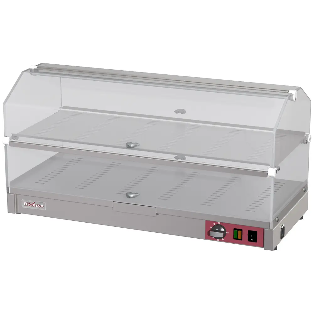 Diverso WR-EVC2-68 Countertop heated display case, 2 levels L800mm
