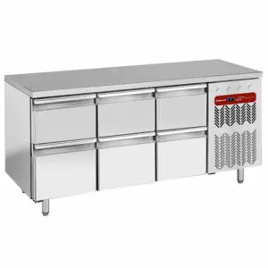 Diamond TG3N/H-R2_3XK1/2-H 6 Drawer Stainless Steel Refrigerated Counter