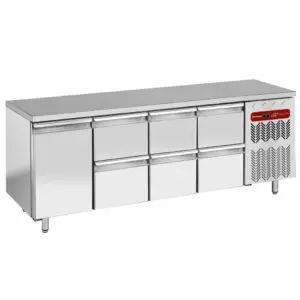 Diamond TG4N/H-R2_3XK1/2-H 1 Door & 6 Drawer Stainless Steel Refrigerated Counter