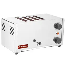 Diamond D4GP-X 4 Electric Section Slot Toaster, 2.15kW