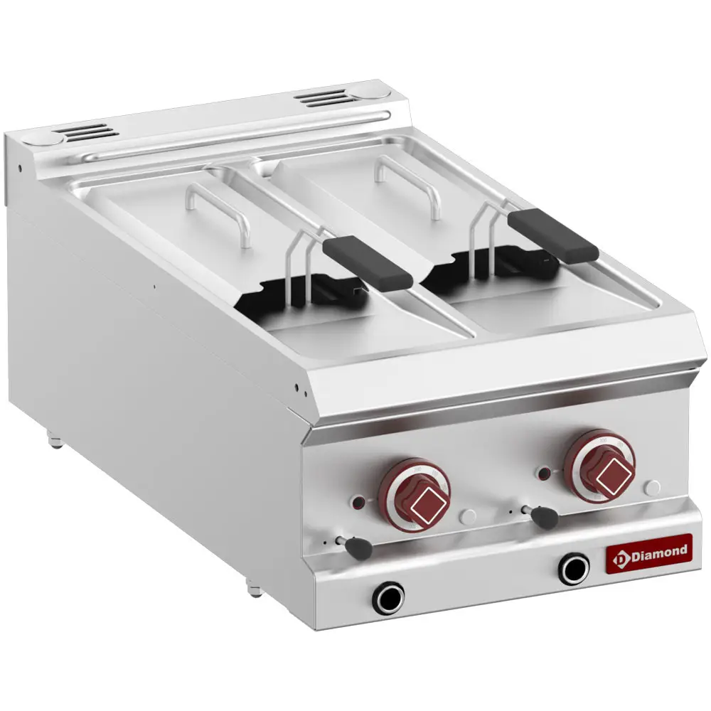 Diamond E7/F2V64T-N Double Basket Countertop Electric Fryer, 10.5kW