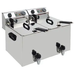 Diverso WR-EF20-S2 Electric table top fryer 10 liters + tap