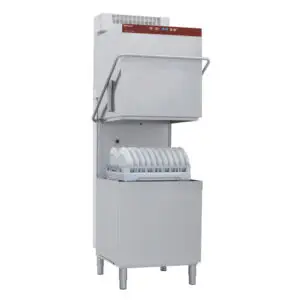 Diamond DCR49/6-AC-RC Passthrough Hood Dishwasher & Pot Washer with Integral Softener & Condenser, 24 Baskets per Hour