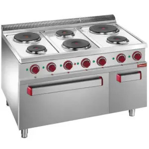 Diamond E7/6PFA11 Hobs x 6, electric oven GN 2/1 and grill and neutral cupboard GN 1/1