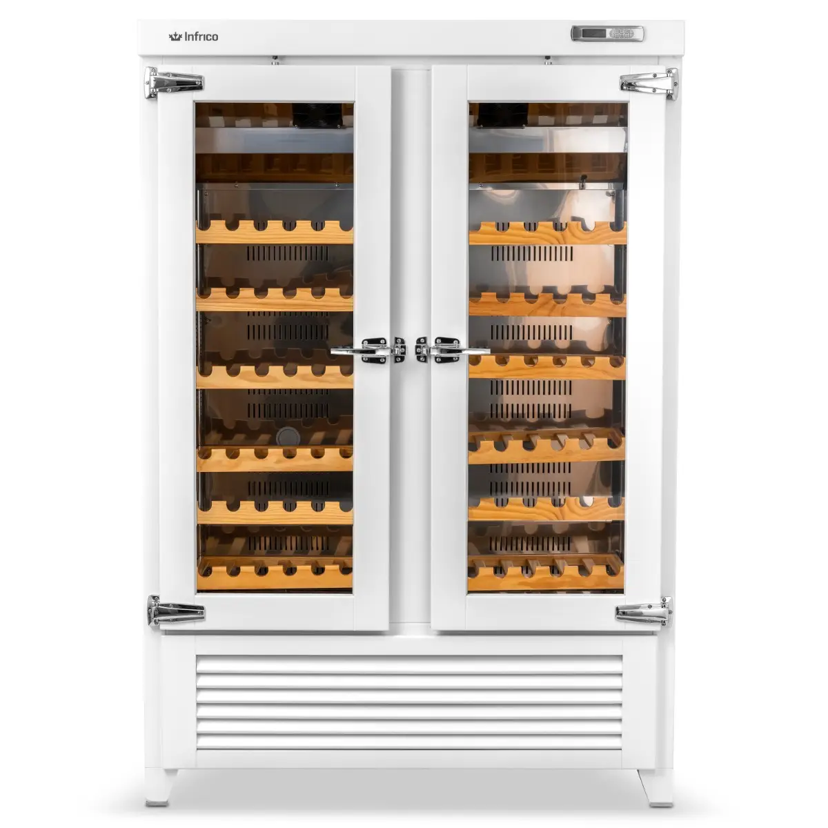 INFRICO Upright Double Hinged Glass Door Wine Cellar (180 bottles) - Image 2