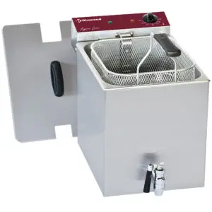 Diamond F8E-D1 Electric Table Top Fryer w/ Tap,  8 Litres