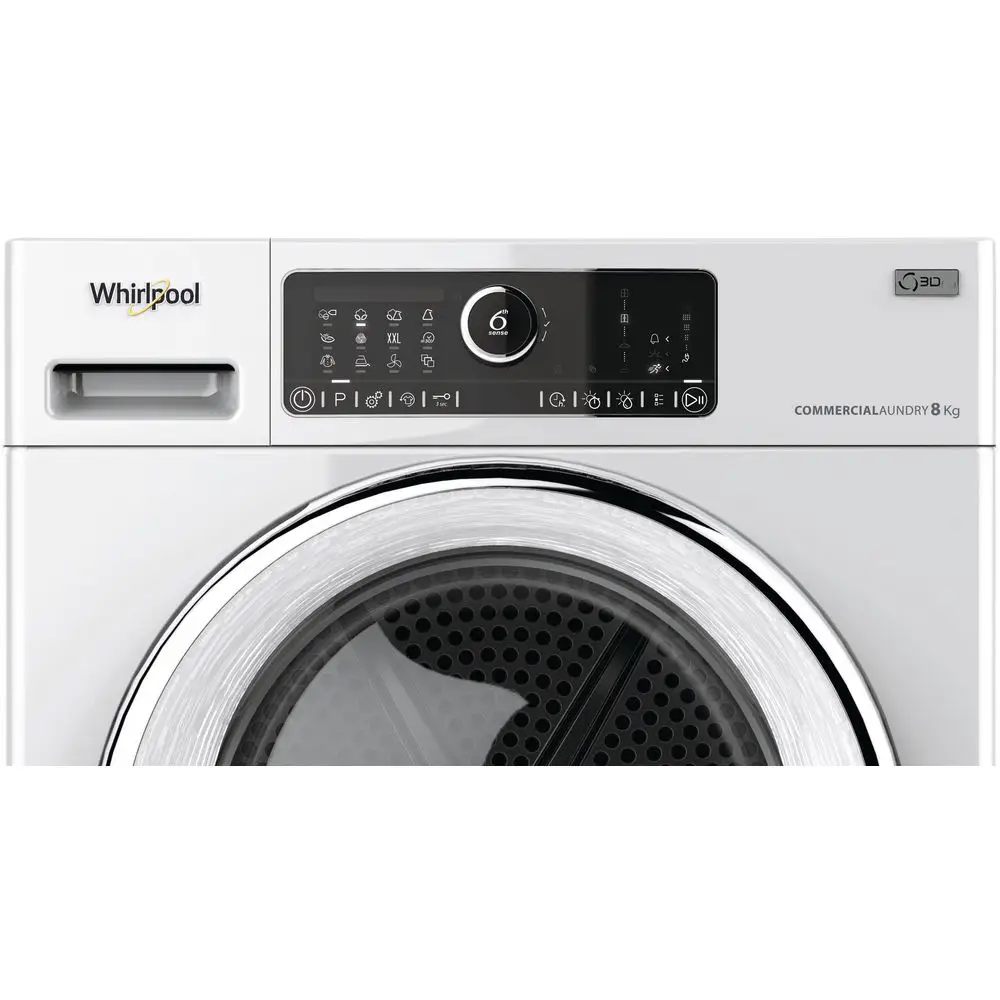 Whirlpool AWZ8HP/PRO 6th Sense Heat Pump Commercial Tumble Dryer, 8kg - Image 3