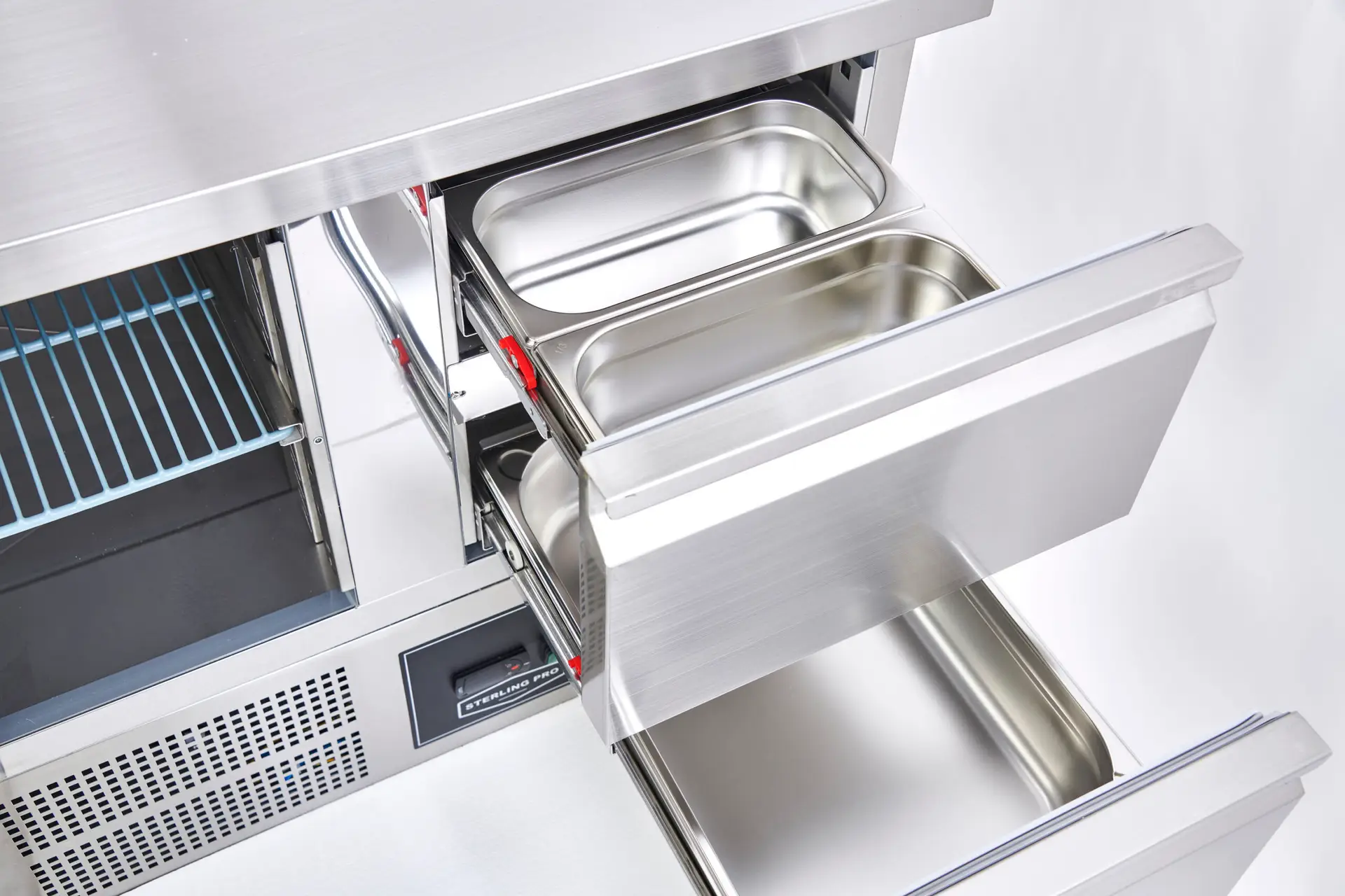 Sterling Pro Cobus SPU201-2D Undermounted Fridge Counter 2 Drawers 1 Door, 230 Litres - Image 5
