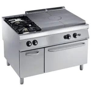 Diamond G22/T2BFA12-N 2 Stove & 1 Whole Hob Freestanding Gas Range Cooker on Gas Oven & Neutral Cupboard