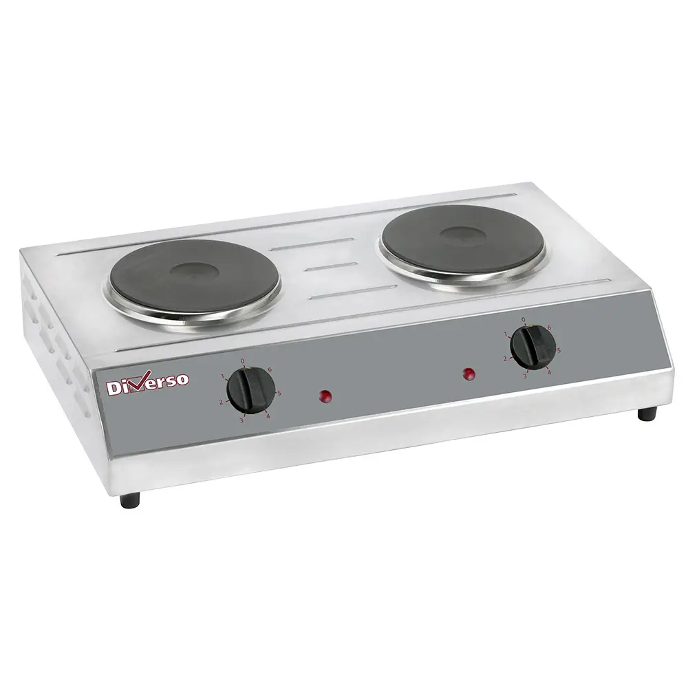 Diverso WR-RTD-2E Table top electric stove, 2 plates Ø 190mm