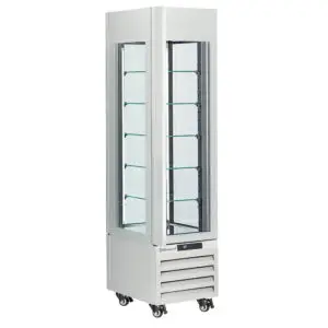 Diamond MAX-305-PW White 5 Levels Glass Pastry Showcase, 260 Litres