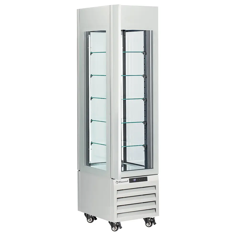 Diamond MAX-305-PW White 5 Levels Glass Pastry Showcase, 260 Litres