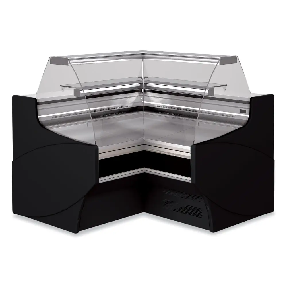 Diamond ATL/A9-RA-B5 Black Closed Angle Refrigerated Serveover Counter, 1352mm