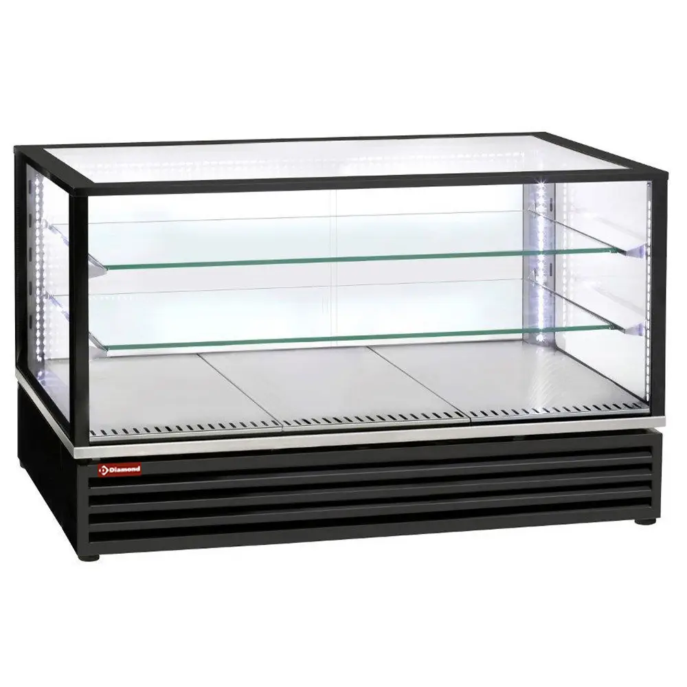 Diamond VRDG-B1-R2 3 Level Black Refrigerated Display Case