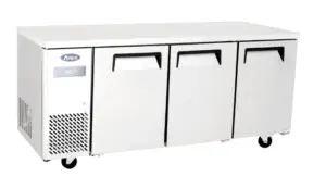 Atosa YPF9042 Three Door Stainless Steel Refrigerated Counter, 470 Litres