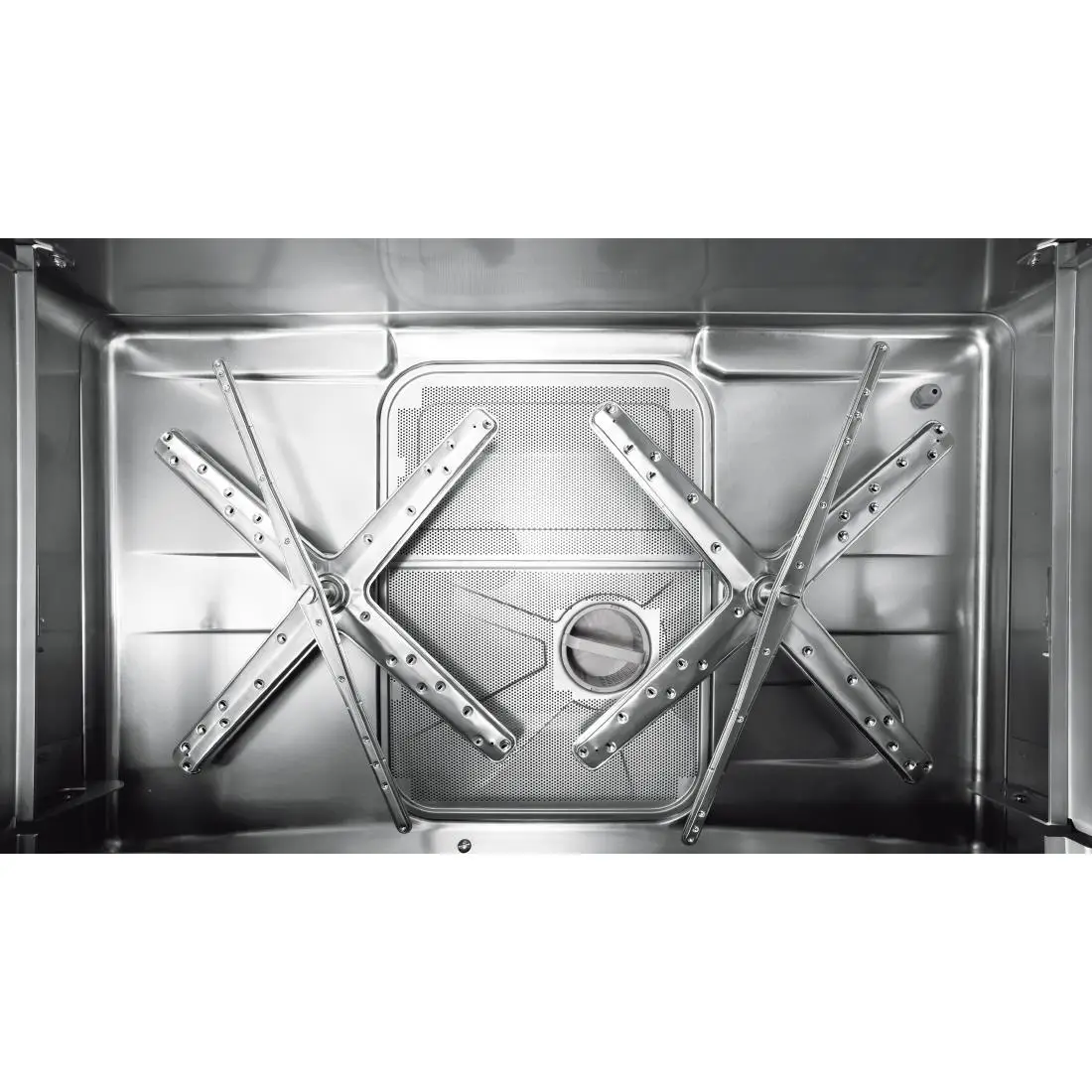 Hobart UXTRC-10A Utensil Washer with Drain Heat Recovery, Exhaust Heat Recovery, Base Rack, Tray Support & 1 Open Basket - Image 2