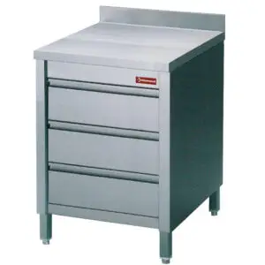 Diamond TACS67A/B Table On Cupboard With 3 Drawers Gn1/1