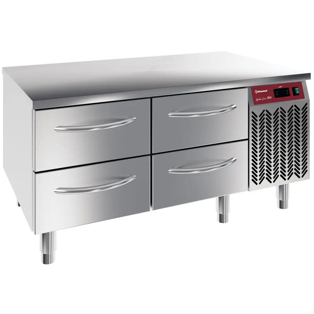 Diamond N77/R212G-9D Refrigerate Base, 4X1/2 Drawers Gn 1/1-H 100 Mm