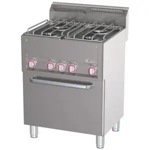 Diverso WR-G4CF-20 Range 4 burners with convection oven GN1/1