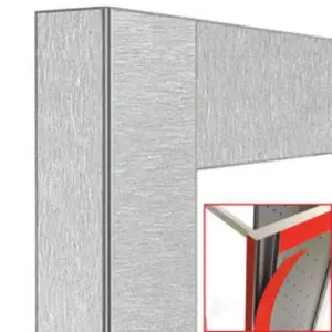 Diamond DE21-AS Deco Display 216 Lt. Satin Steel- Magnetic