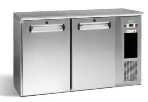 Gamko E3/22MUCS84 Solid Double Door Stainless Steel Undercounter Bottle Cooler, 344 x 33 Centiliters Bottles