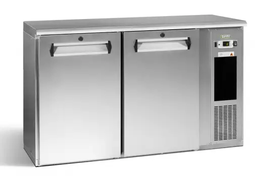 Gamko E3/22MUCS84 Solid Double Door Stainless Steel Undercounter Bottle Cooler, 344 x 33 Centiliters Bottles